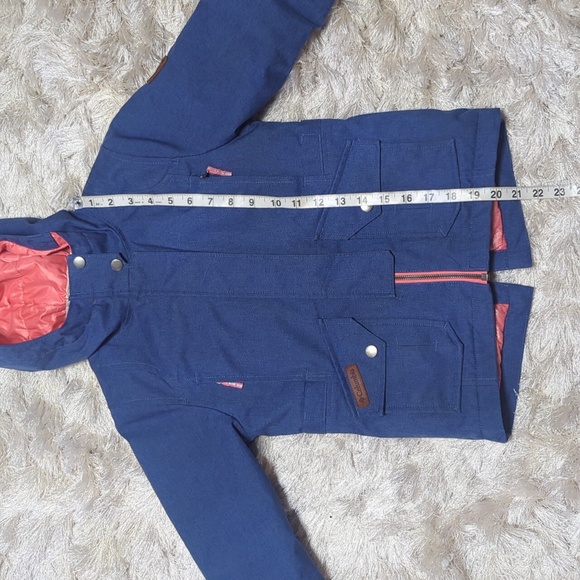 Columbia Boy's Barlow Pass Blue Down Insulated Synthetic Top Jacket XS - Picture 7 of 12